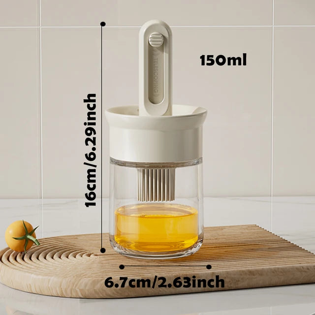 Telescopic Oil Brush Integrated Bottle Adjustable Length High Temperature Resistant Household Kitchen Barbecue Baking Tool - V.I.P Digital Presence