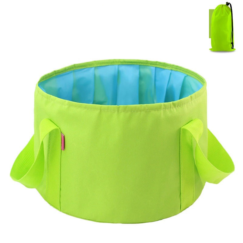 Multi-Purpose Outdoor Travel Portable Folding Bucket Foot Bucket Washbasin Camping Bucket Enlarged