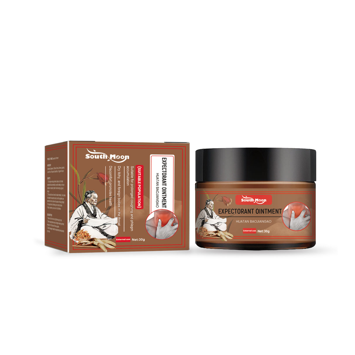 Expectorant Ointment, Body Care Relief Phlegm Throat Dry Itching Foreign Body Point Discomfort Repair Cream - V.I.P Digital Presence