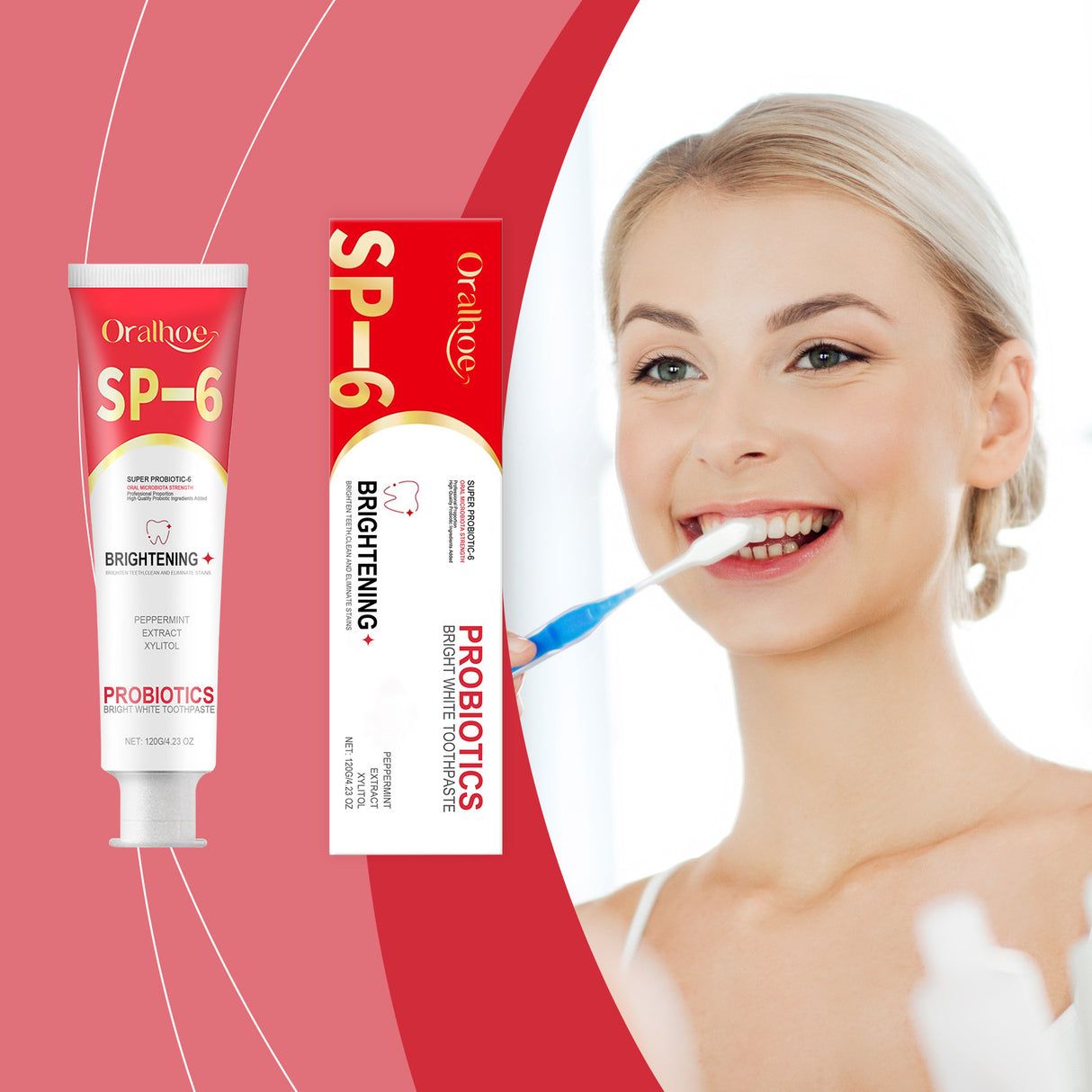 ORALHOE probiotic toothpaste for teeth cleaning, hygiene, freshness and care, oral care toothpaste - V.I.P Digital Presence