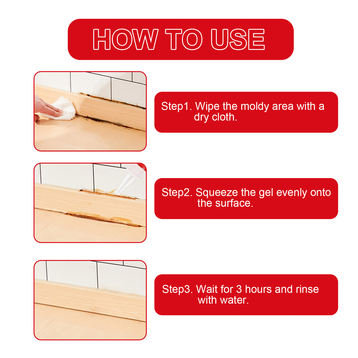 Mildew Removal Gel Cleaner For Kitchen Refrigerator Bathroom Wall Tile Mildew Stains - V.I.P Digital Presence