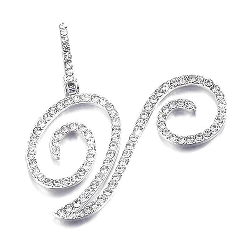 Hip hop accessories grass letter pendant melon seed buckle Cuban chain accessory - V.I.P Digital Presence