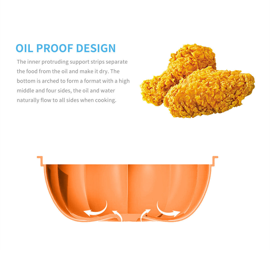 Air Fryer silicone pad kitchen supplies barbecue baking tray Halloween pumpkin fryer pad - V.I.P Digital Presence