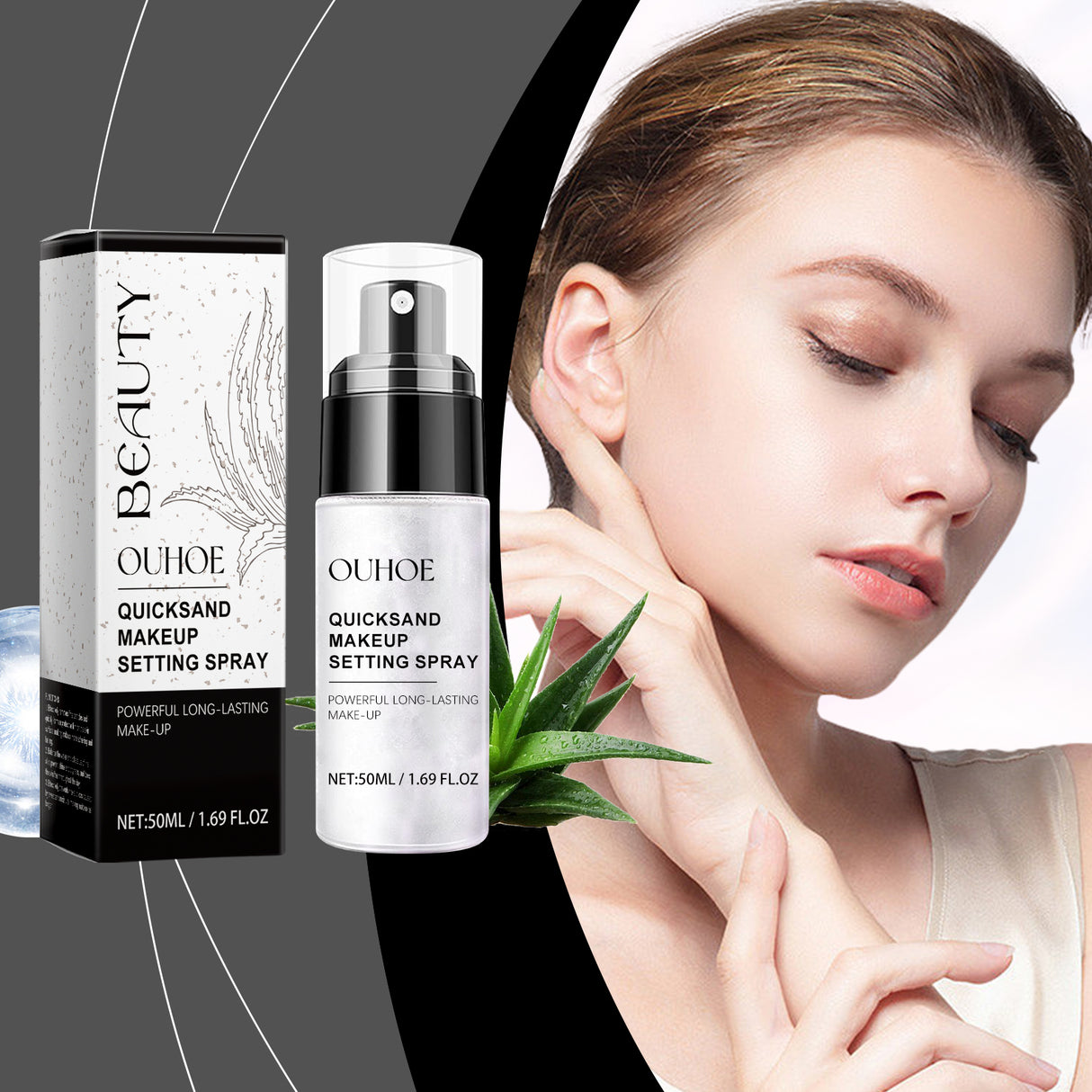 Quicksand Setting Spray Natural Lightweight Multi-Effect Moisture Moisture Mist Refreshing Portable Makeup Spray - V.I.P Digital Presence