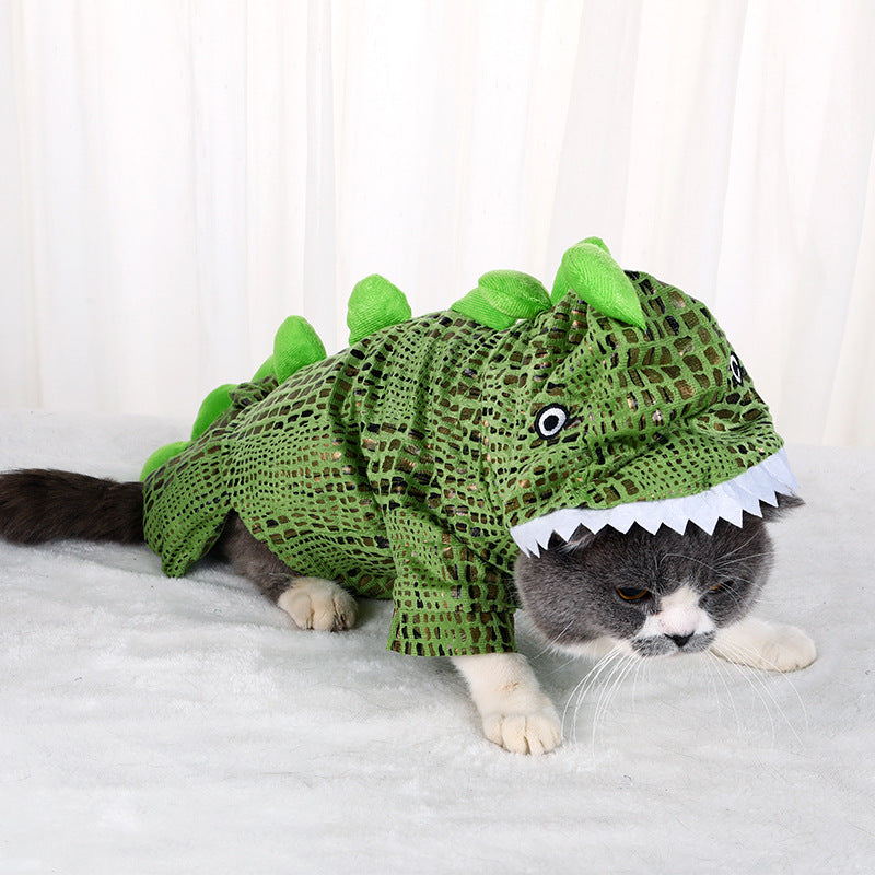 New Halloween Dog Crocodile Models Transforming Clothes Christmas Weird Pet Costumes Puppy Clothes
