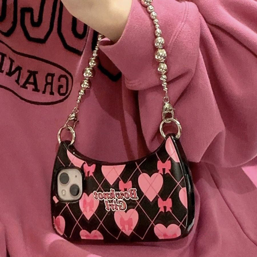 Portable Crescent Bag Apple 14 Phone Case iPhone 13pro Max Full Package 12/11/Plus Soft Cover