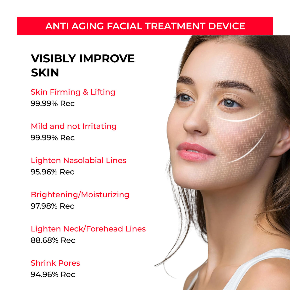 Beauty device EMS micro current 5-speed facial massage device Pore convergence beauty device - V.I.P Digital Presence