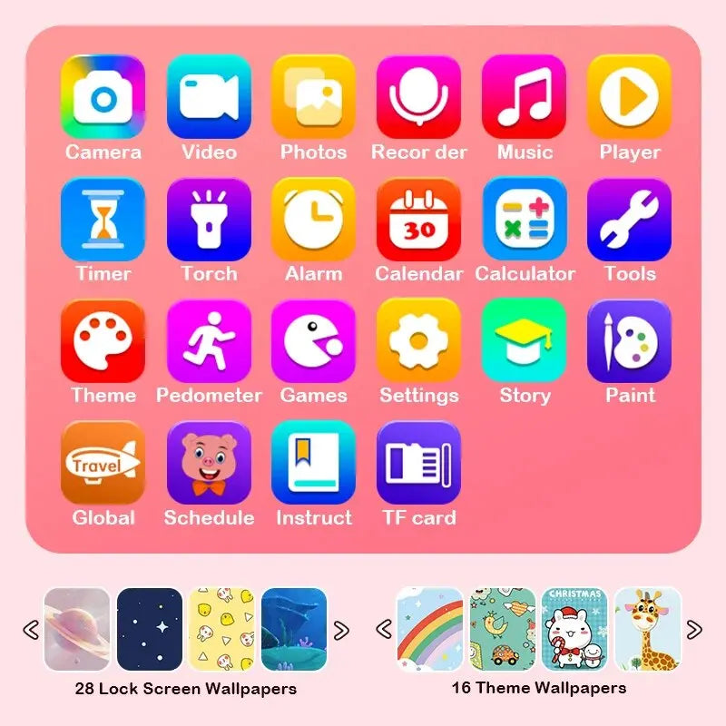 Kids Smart Phone Camera Toys Touchscreen Learning Toy for 3-12 Year Old Boys Girls Phone MP3 Player Christmas Birthday Gifts - V.I.P Digital Presence