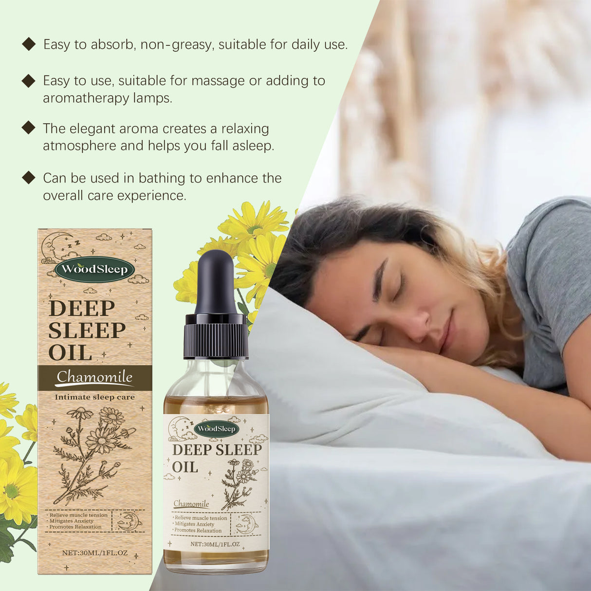Chamomile Sleep Essential Oil Comfort Daily Portable Hydrating And Moisturizing Body Care Oil - V.I.P Digital Presence