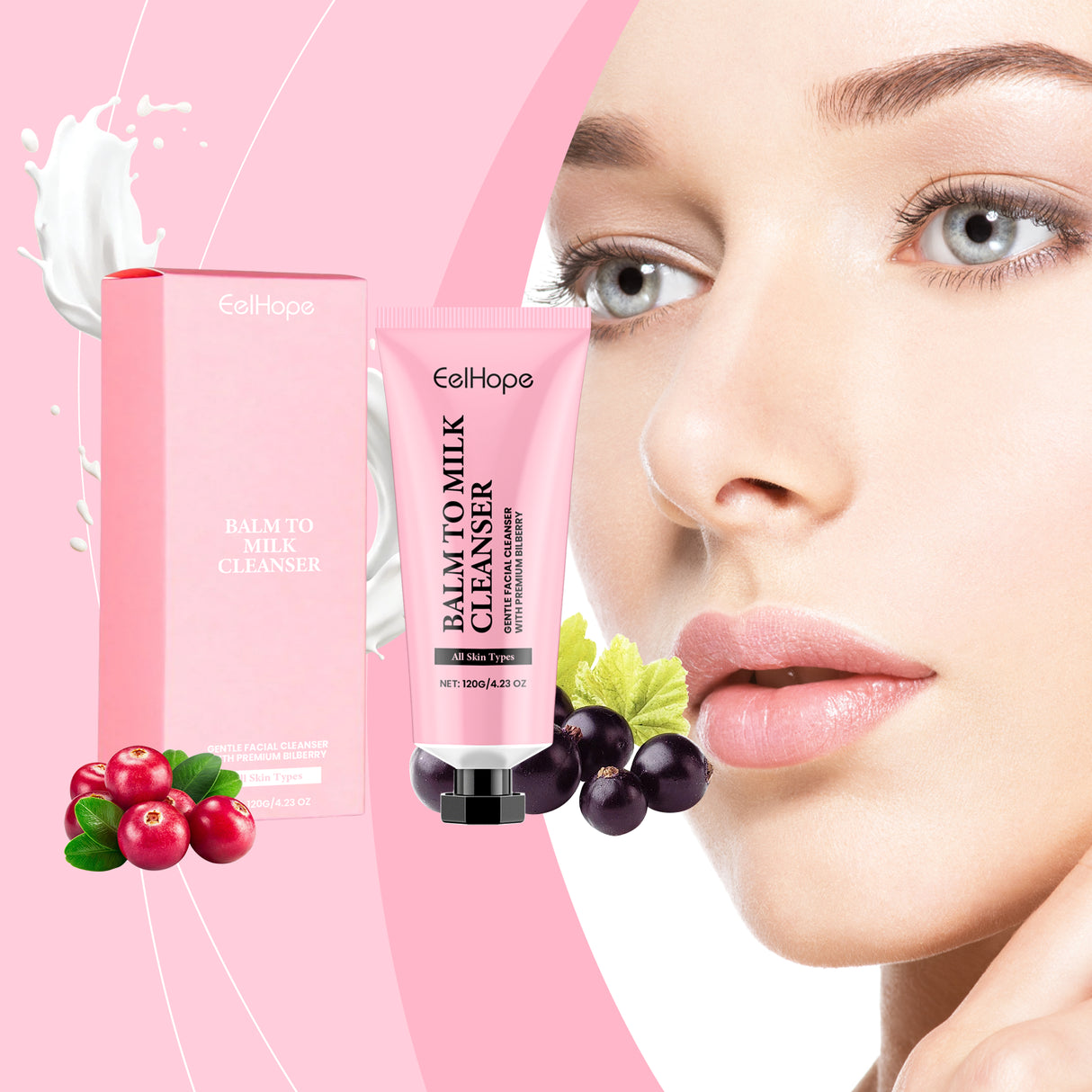 Deep Moisturizing Cleanser Clean Face Moisturizing Moisturizing Non-Tight Soothing Skin Cleanser