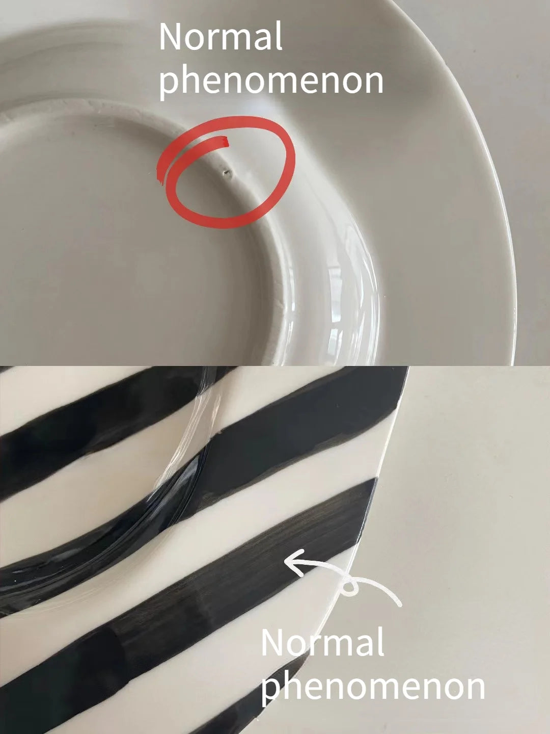 Nordic Ceramic Plate Dot Stripe Irregular Wave Shape Ceramic Dessert Plate Pasta Plate Dinner Plates Ceramic Dish Plates - V.I.P Digital Presence