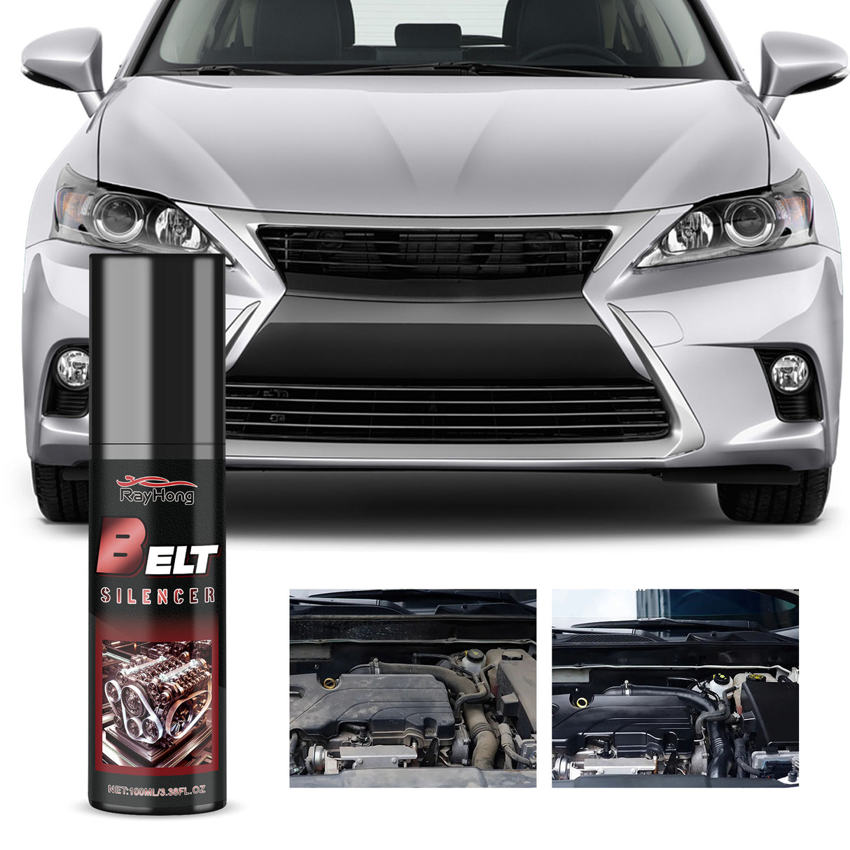 Belt Silencer, Automobile Belt Abnormal Noise Aging Rubber Strip Protection And Maintenance Agent - V.I.P Digital Presence