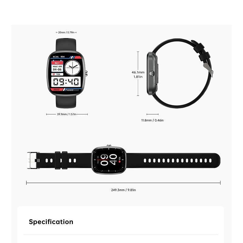 S5 smartwatch IP68 waterproof Bluetooth call sports wristband heart rate and blood oxygen monitoring - V.I.P Digital Presence