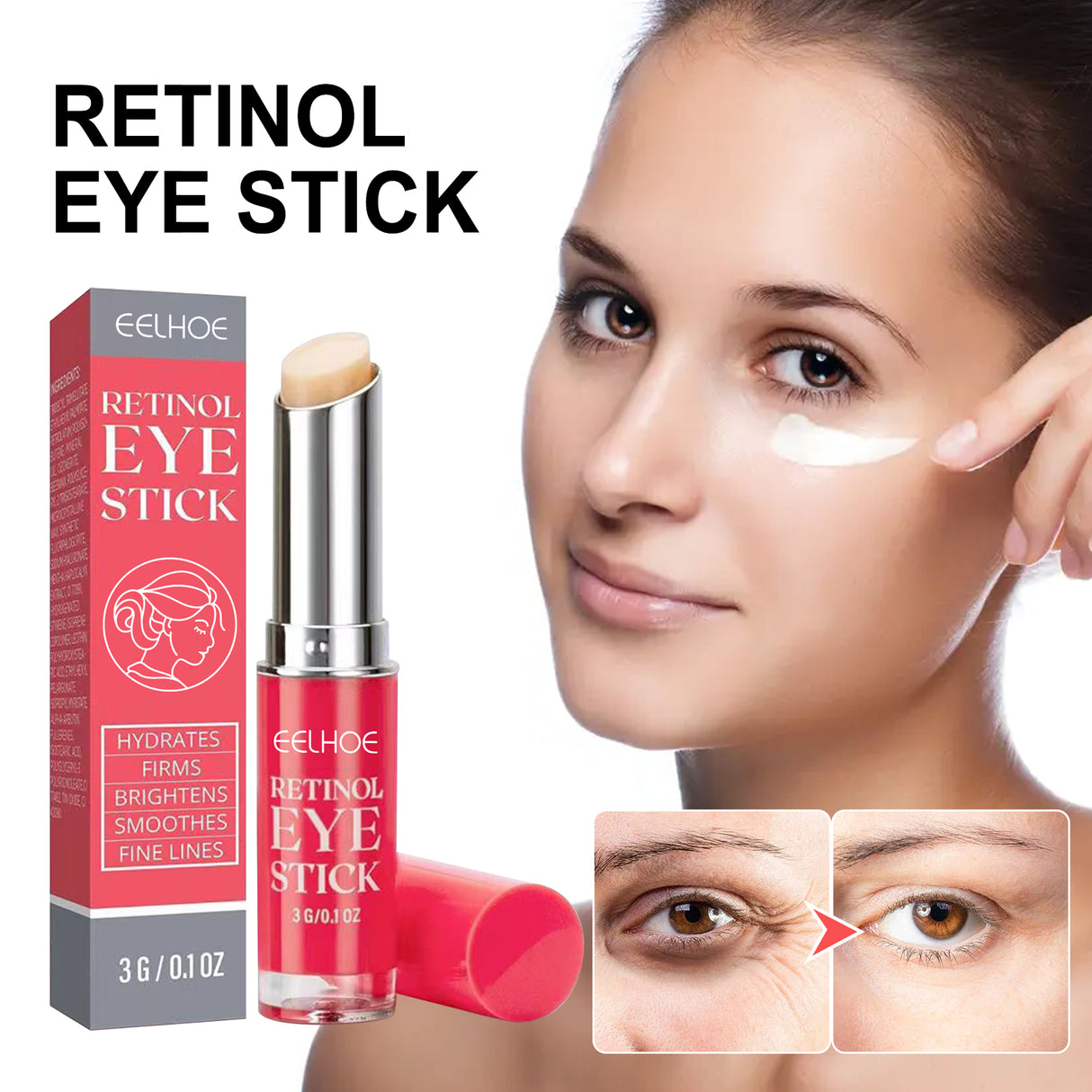 Retinol Eye Cream Stick Firming Fine Lines Repair Eye Skin Tender Skin Moisturizing Eye Cream Around Eye Care - V.I.P Digital Presence
