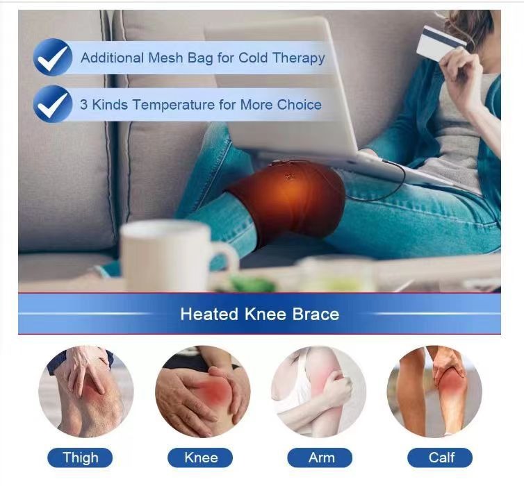 Electric heating knee pads for men and women with cold legs heating knee pads cold-proof leg warming knee pads - V.I.P Digital Presence