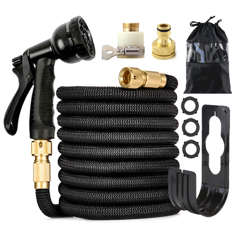 100 - ft Expandable Garden Hose with Nozzle. Light, Durable & Kink - Free for Car Wash & Outdoor Watering - V.I.P Digital Presence