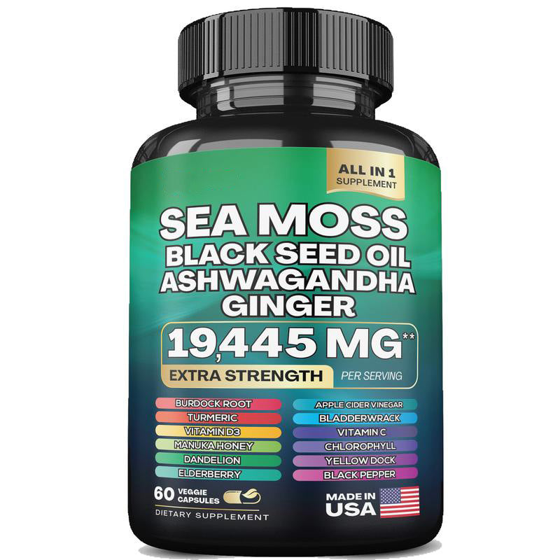 Sea moss Shilajit Frozen Collagen Peptide 2in1 Capsule Help Reduce Wrinkles - V.I.P Digital Presence