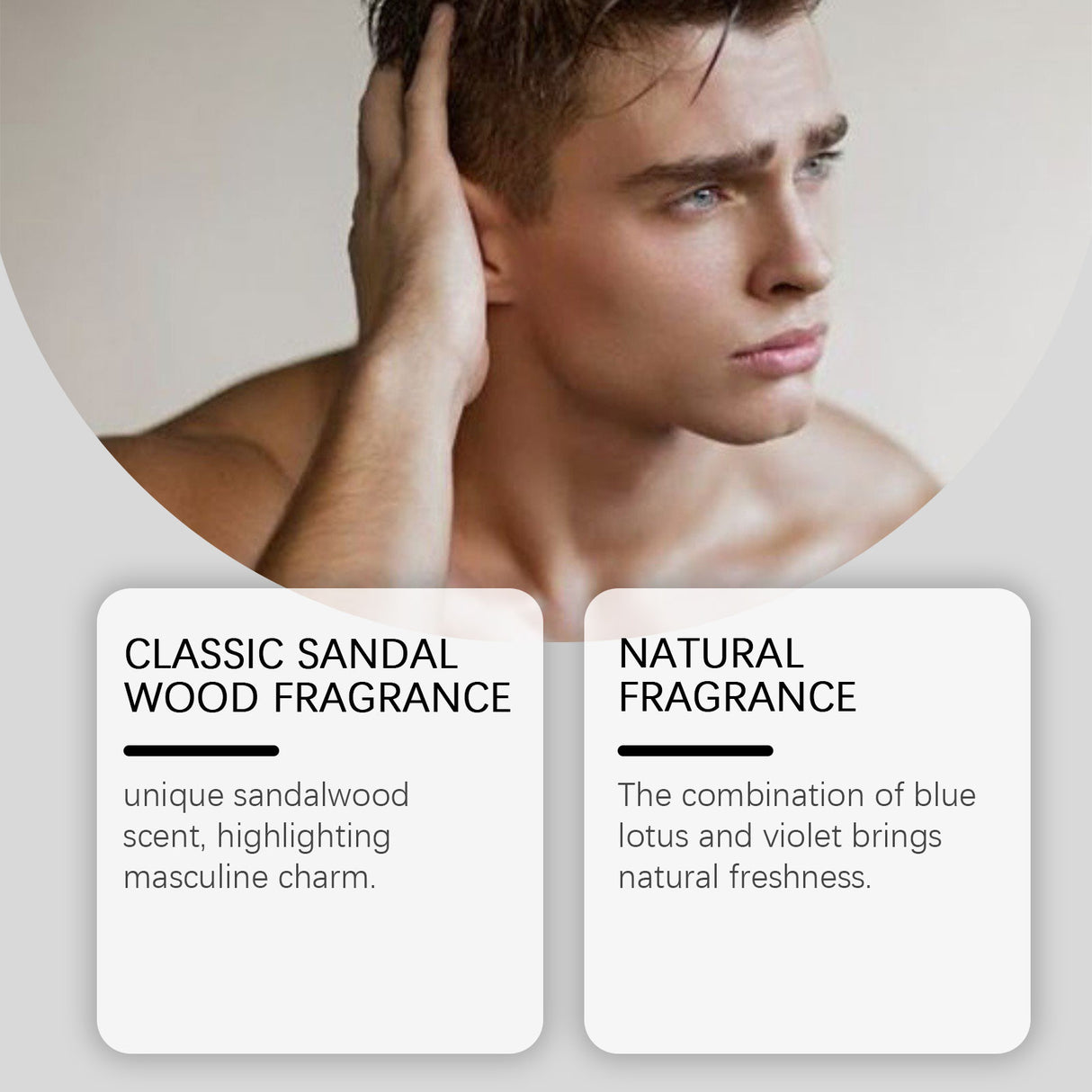 Attractive Men Light Scent, Exude Charming Date Fragrance Fragrance Portable Sandalwood Perfume - V.I.P Digital Presence