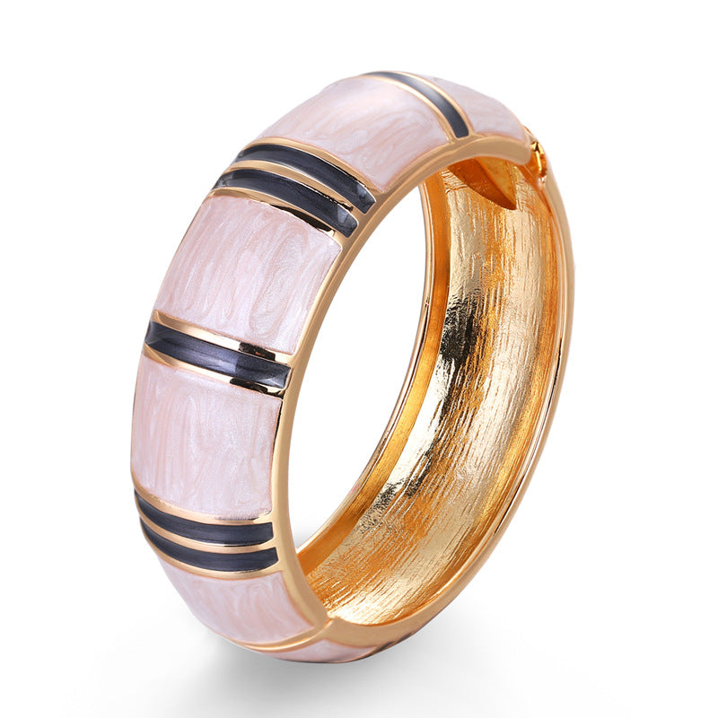 Bracelet Retro Fashion Drip Oil Double Color Simple Bamboo Knot Drum Spring - V.I.P Digital Presence