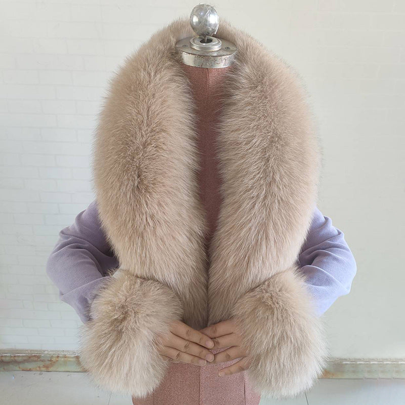 Real Fox Fur Horn Collar Fashion Fur Decorative Collar Jewelry - V.I.P Digital Presence