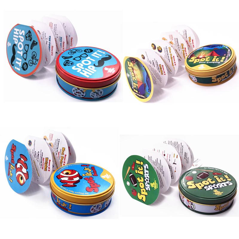 New 4 Version Spot Game it Spot Card Board Game Kids Gift with Metal Box - V.I.P Digital Presence