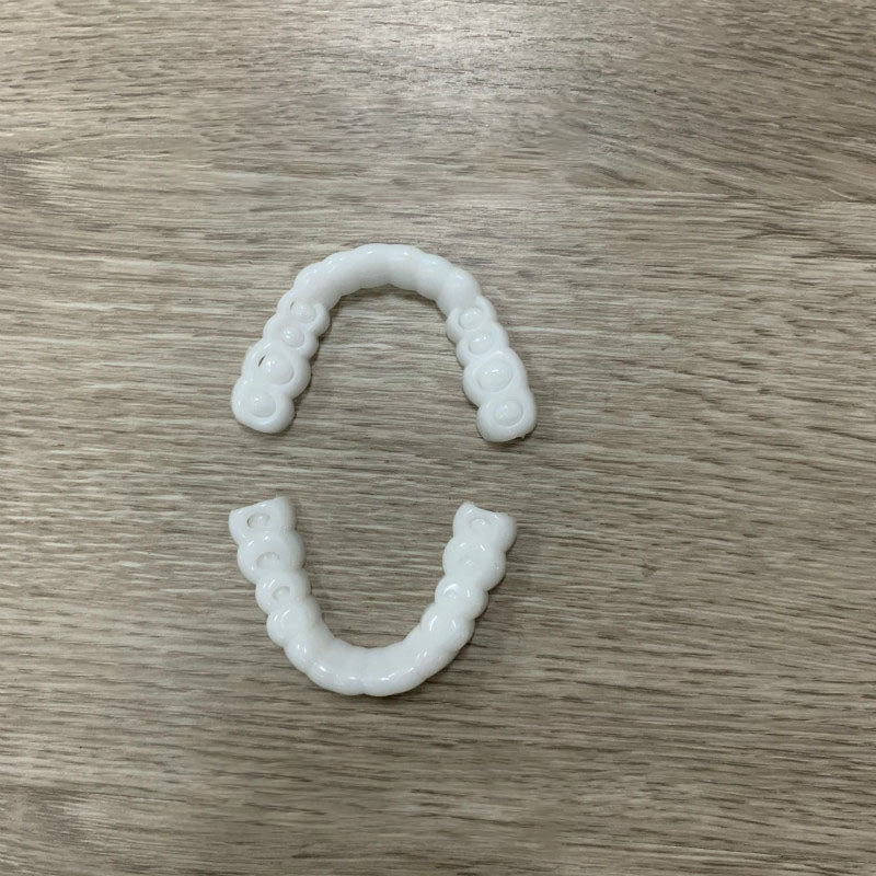 Upper Teeth And Lower Teeth Simulation Braces Non-Porous Braces Whitening Sleeves Second-Generation Silicone Simulation Teeth Dentures - V.I.P Digital Presence