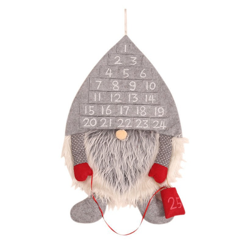 Christmas decorations non-woven fabric simulation wool creative forest man calendar Christmas calendar ornaments - V.I.P Digital Presence