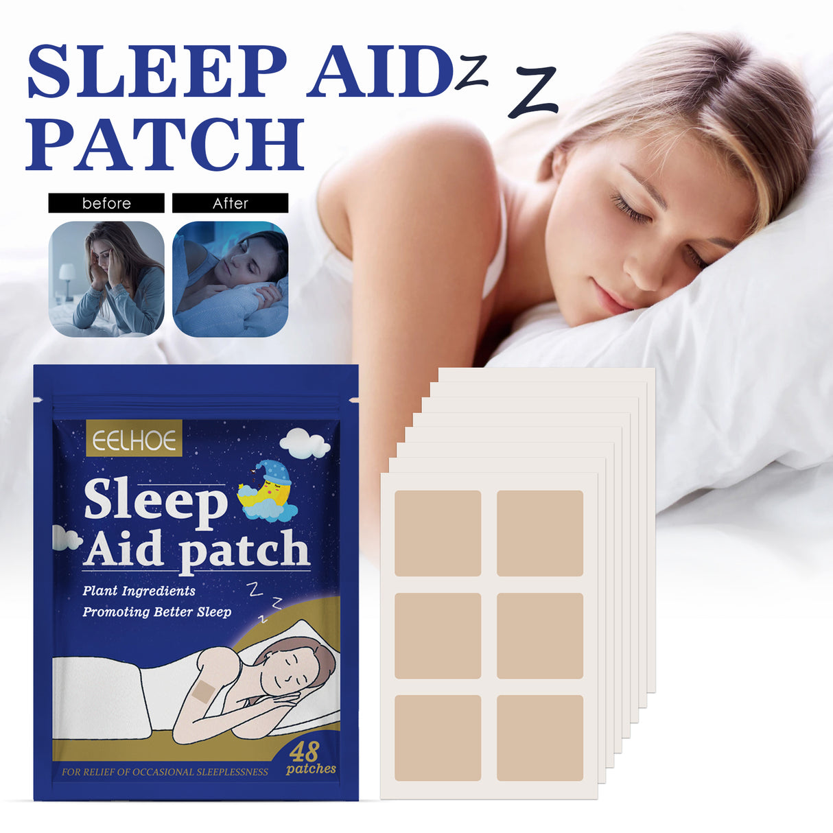 Sleep Patch Soothes The Body Improves Sleep Comfort Pamper Sleeping Body Patch - V.I.P Digital Presence