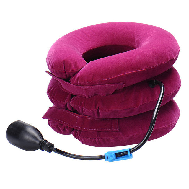 Neck cervical traction device inflatable collar Head Back Shoulder Neck Pain Headache health care massage device - V.I.P Digital Presence