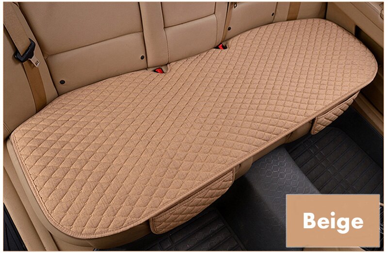 Flax Car Seat Cover Four Seasons Front Rear Linen Fabric Cushion Breathable Protector Mat Pad Auto accessories Universal Size - V.I.P Digital Presence