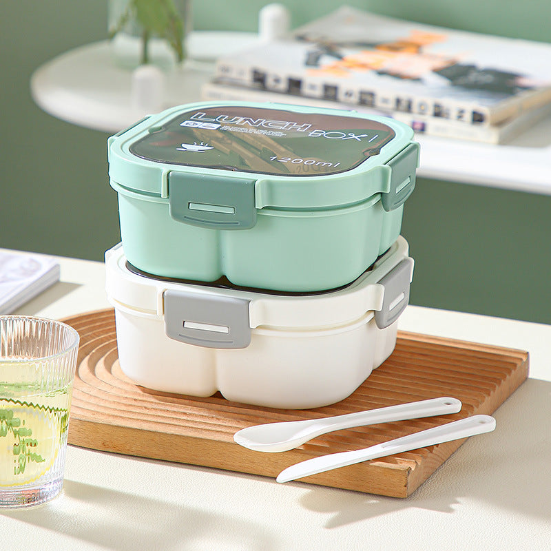 Classic simple microwaveable portable salad box lunch box with cutlery - V.I.P Digital Presence