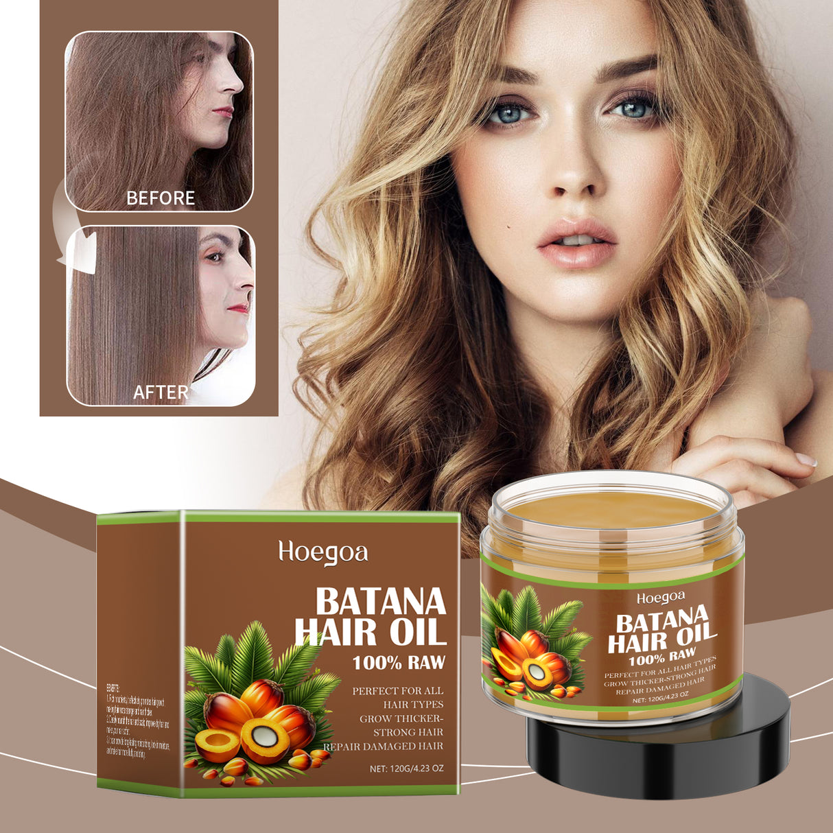 Batana Hair Care Oil, Nourishing Scalp, Hydrating Repair, Hydrating Hair Care And Smoothing Essence - V.I.P Digital Presence