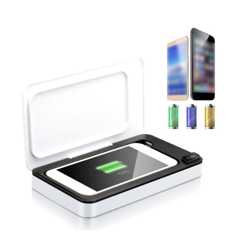 Mask Sterilizer Mobile Phone Wireless Charging Treasure Sterilization UV Sterilizers Multi Functional Portable Disinfection Box - V.I.P Digital Presence