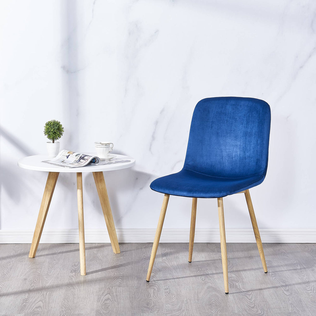 Dining Chair 4PCS(BLUE)Modern style New technology Suitable for restaurants cafes taverns