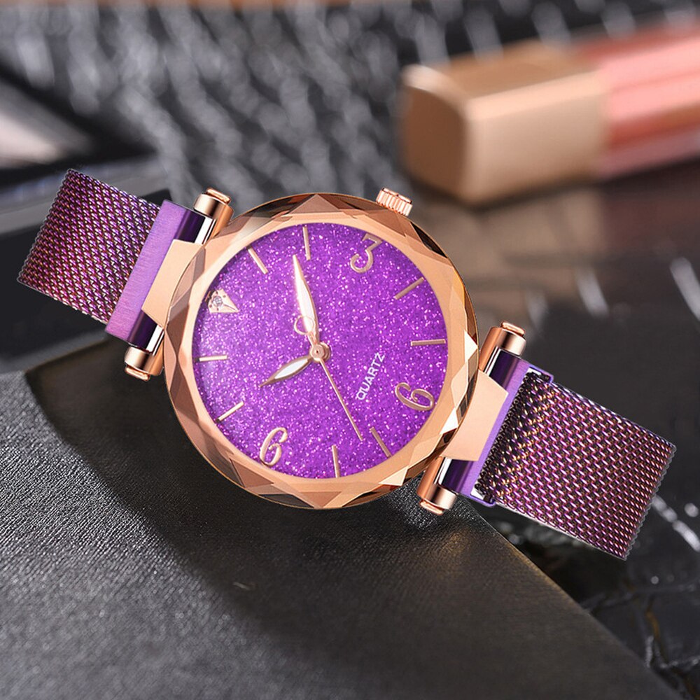 Rose Gold Women Watch Top Brand Luxury Magnetic Starry Sky Lady Wrist Watch Mesh Female Clock For Dropship relogio feminino - V.I.P Digital Presence
