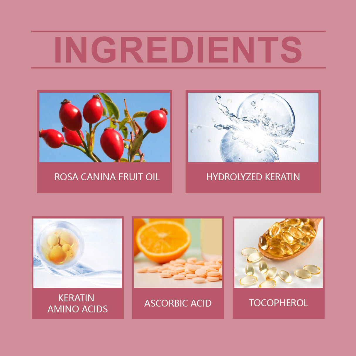 Rose Hip Oil Hair Care Capsule Scalp Massage Dry Hair Smooth Moisturizing Soft Hair Care Capsule - V.I.P Digital Presence