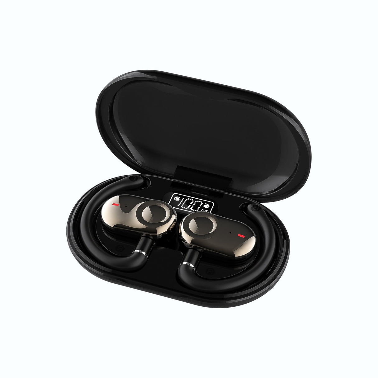 JM18 Bluetooth earphones wireless stereo OWS dual axis rotating hanging ear earphones - V.I.P Digital Presence