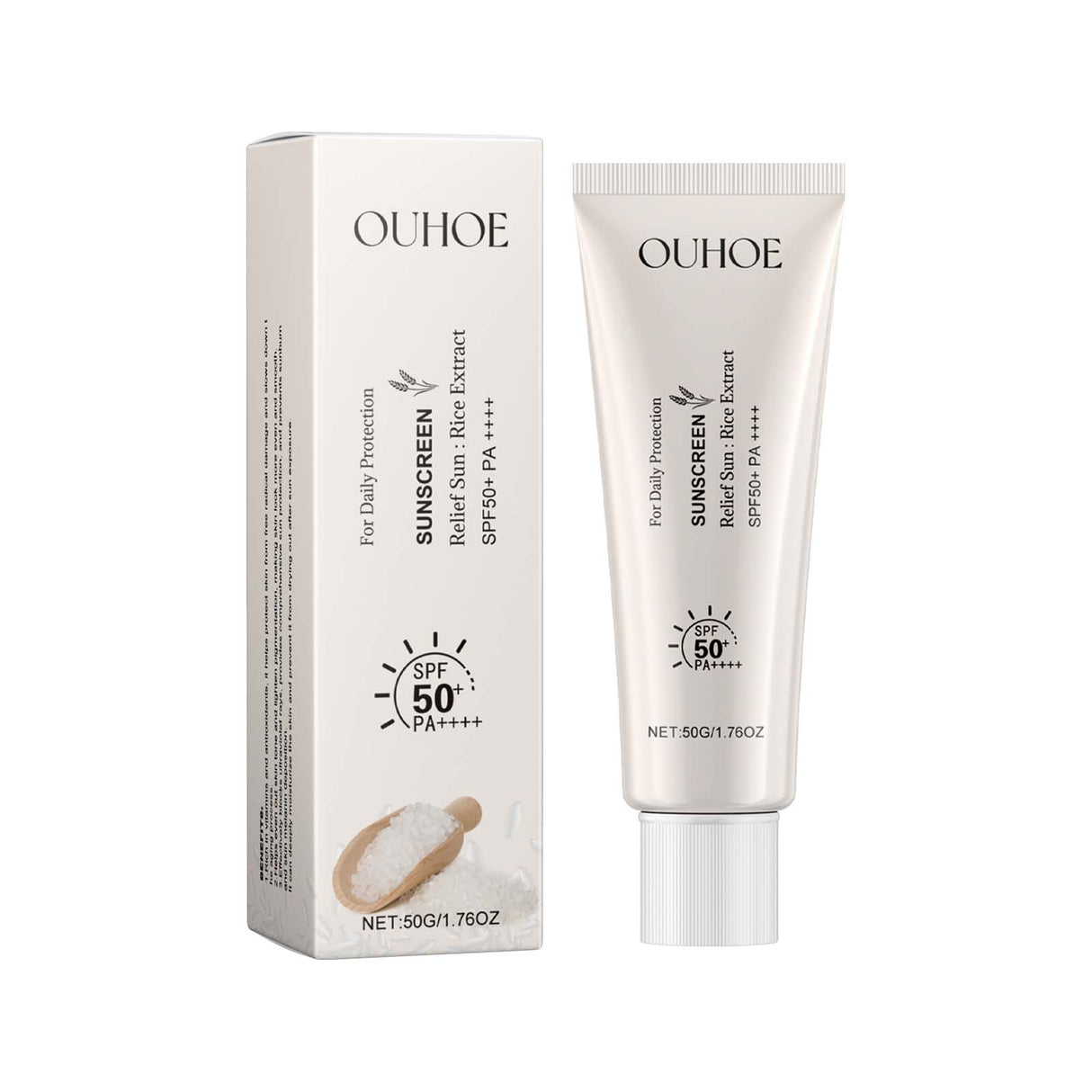 Ouhoe Rice Protective Cream Outdoor Uv Isolation Waterproof Moisturizing Skin Refreshing Non-Sticky Protective Cream - V.I.P Digital Presence