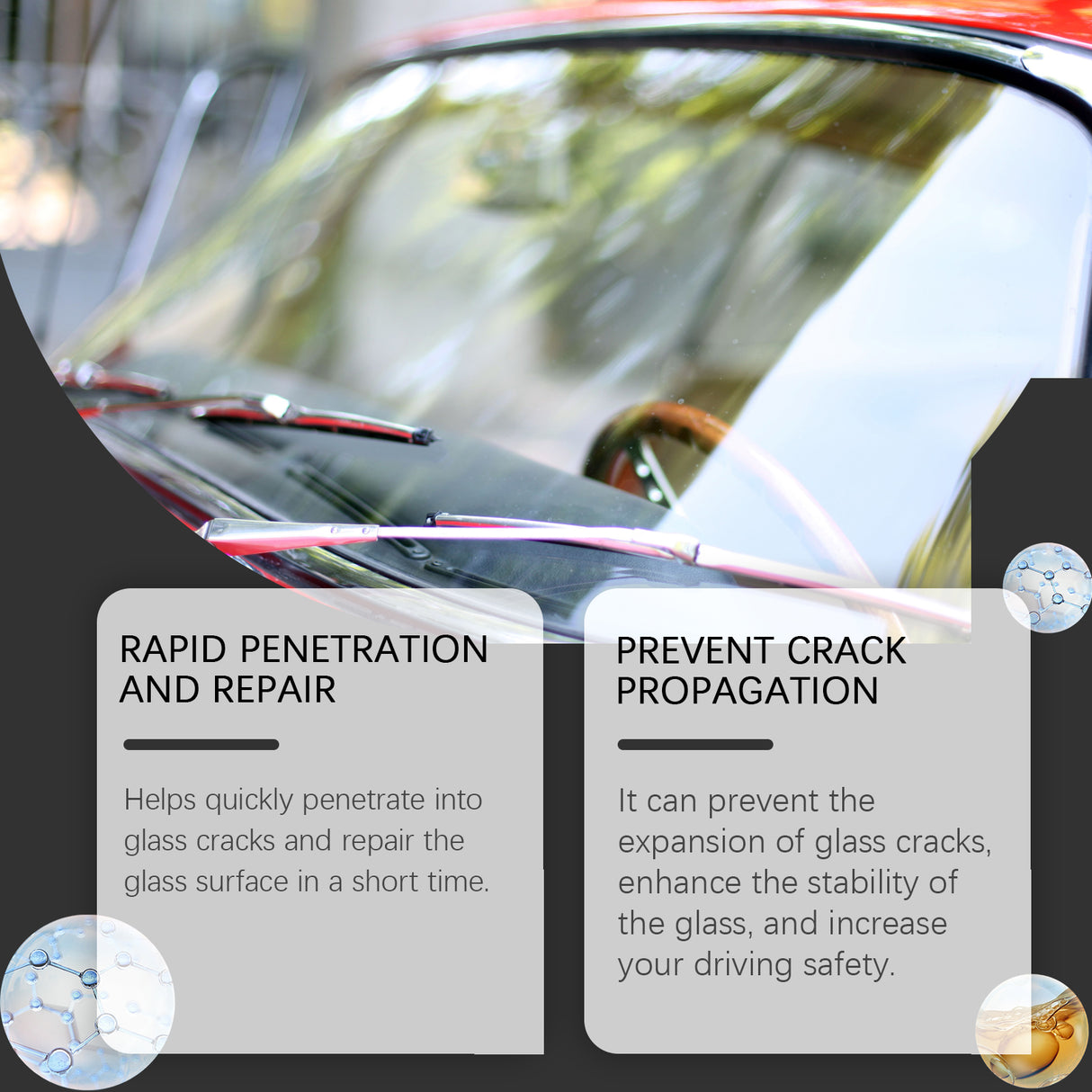 Automotive Windshield Repair Fluid Automotive Glass Cleaning Crack Repair Agent Clear Vision - V.I.P Digital Presence