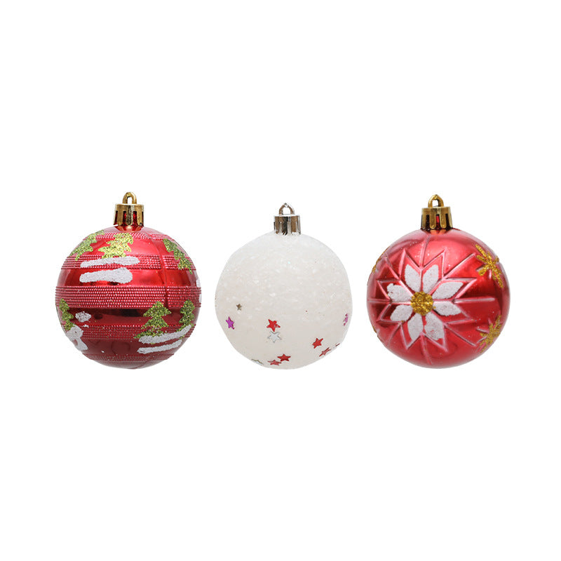 Christmas hanging ball Christmas tree decoration snowflakes five-star Christmas ball accessories combination - V.I.P Digital Presence