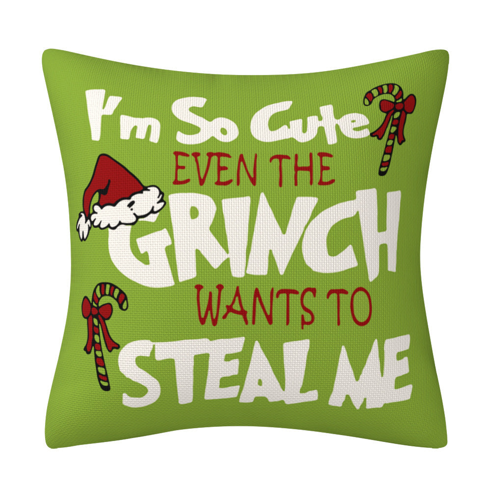 Greentown Cartoon Printed Christmas Pillow Cover Home Furnishings Cushion Sofa Pillowcase - V.I.P Digital Presence