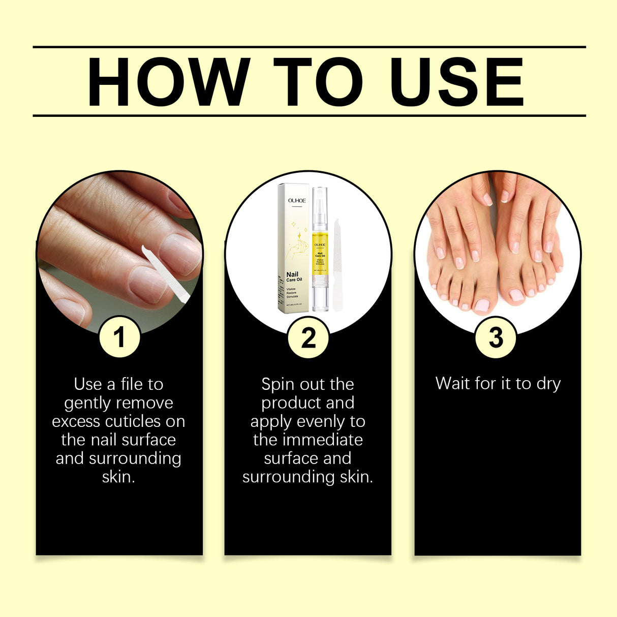 Repair Nail Care Nourishes Nail Repair Skin Gloss Cuticle Daily Care Solution