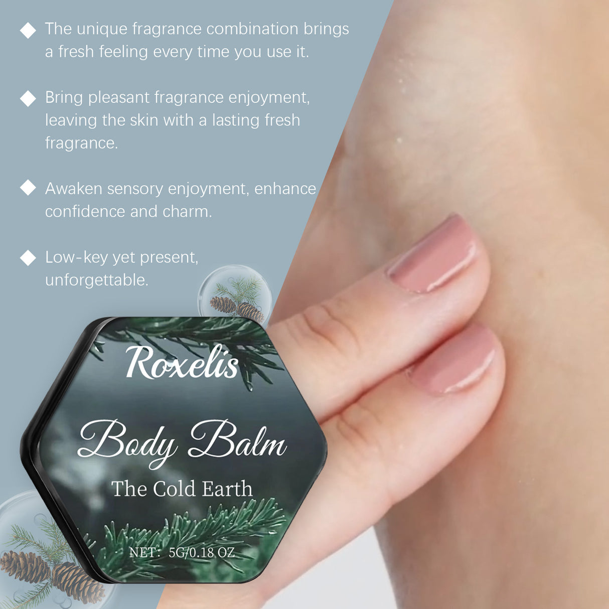 Perfumed Body Balm Clear Cold India Cedar Natural Fragrance Lasting, Not Easy To Loose Non-Sticky Portable Pocket Balm - V.I.P Digital Presence