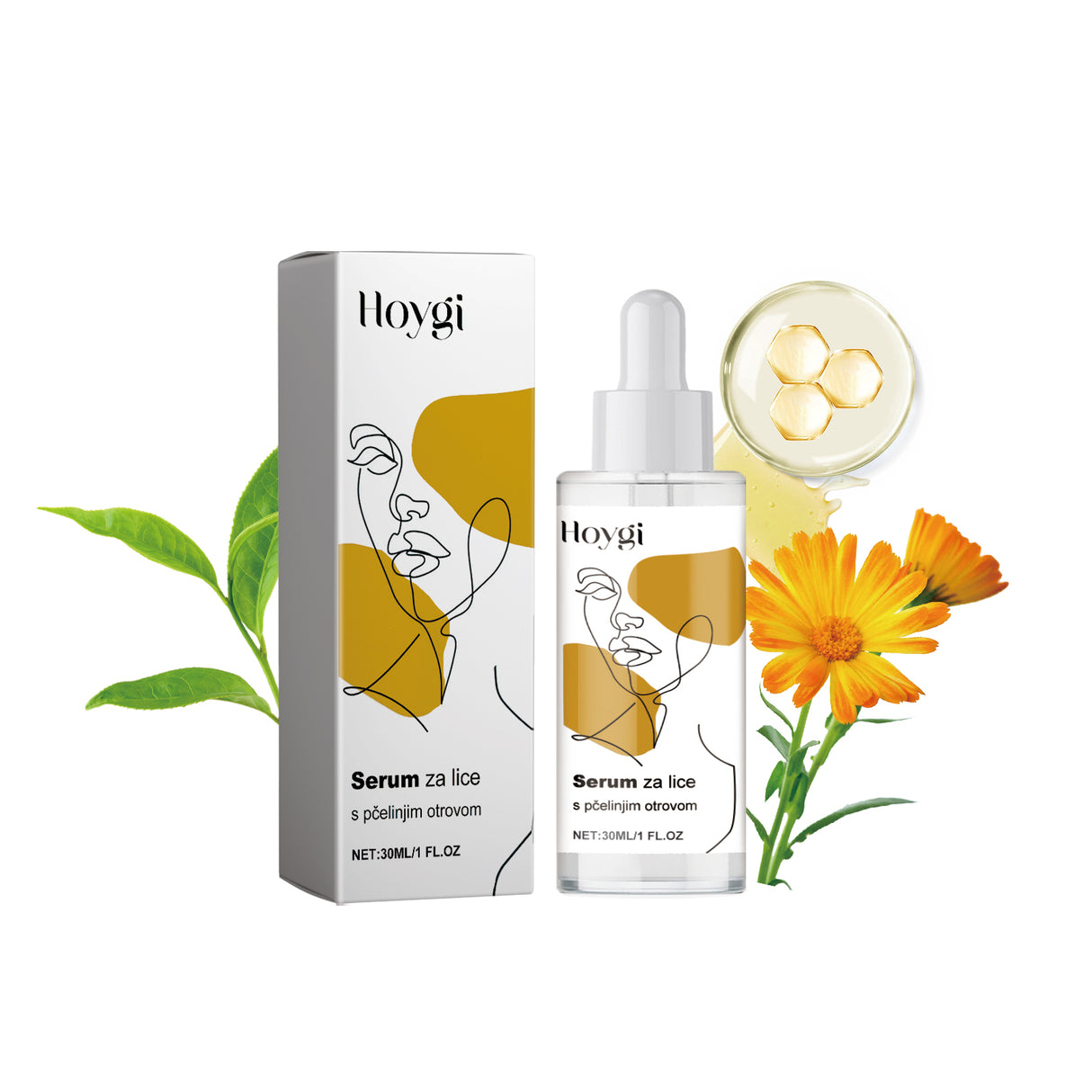 Serum Za Lice S Pčelinjim Otrovom, Fade Fine Lines Crow's Feet Skin Tender Long-Lasting Moisturizing Anti-Wrinkle Essence - V.I.P Digital Presence