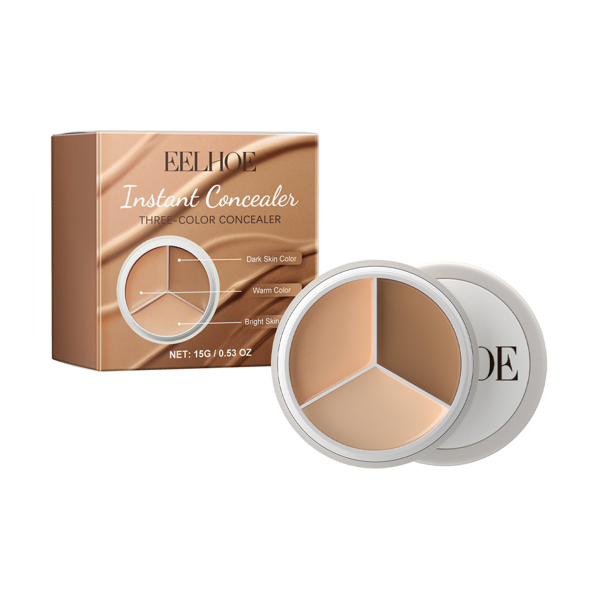 Three-Color Concealer, Hide Facial Blemishes Tear Gashes Dark Circles Under Eyes Spots To Create A Clear Natural Look - V.I.P Digital Presence