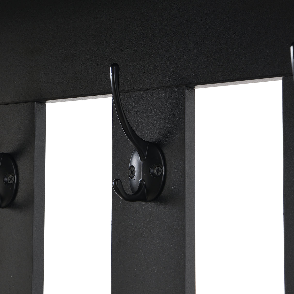 39.3'W70.8'H multifunctional corridor shoe cabinet with soft padded nail board and black hanger with entrance hook - V.I.P Digital Presence