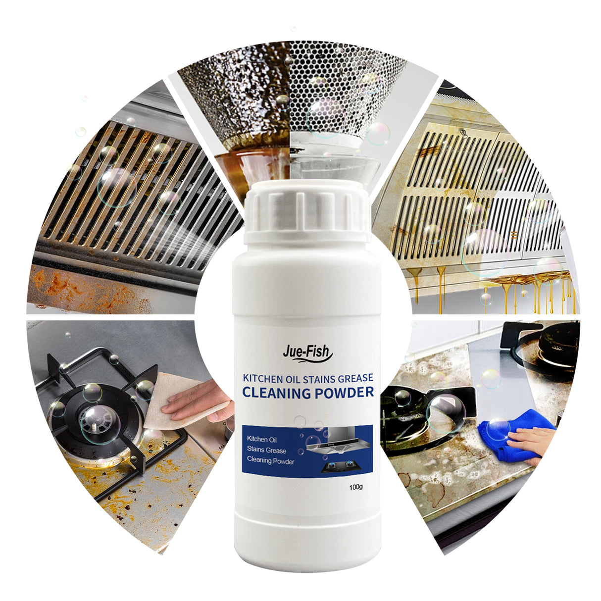 Oil Cleaning Powder, Kitchen Range Hood Stove Oil Rust Dirt Cleaning Powder - V.I.P Digital Presence