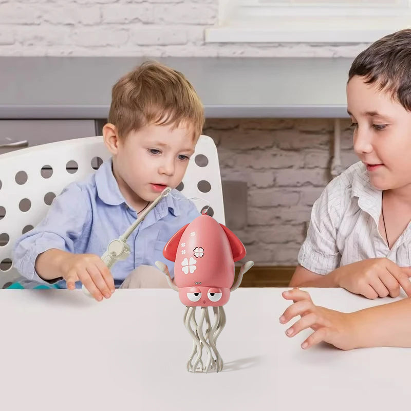 Creative Dancing Squid: auto-sense, obstacle-avoid e-pet with music, lights, rechargeable & interactive gift. - V.I.P Digital Presence