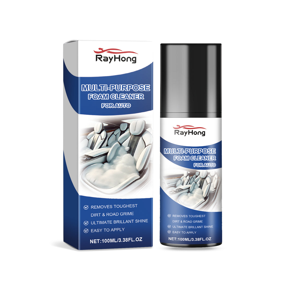 Multi-Purpose Automotive Interior Foam Cleaner, Automotive Leather Fabric Plastic Interior Cleaner - V.I.P Digital Presence