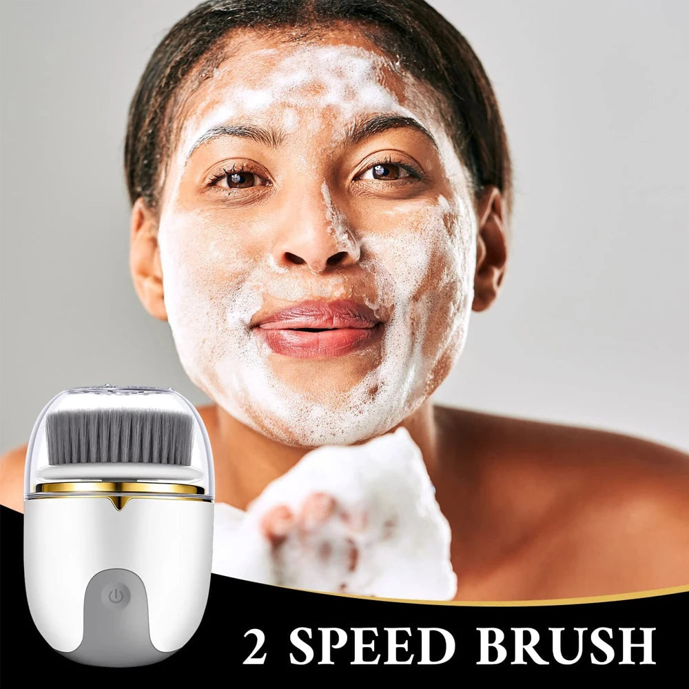 3 in 1 Ultrasonic Facial Cleanser Brush Electric Cleansing Face Brush 360 Rotate Deep Cleaning Brush Facial Skin Care Machine - V.I.P Digital Presence